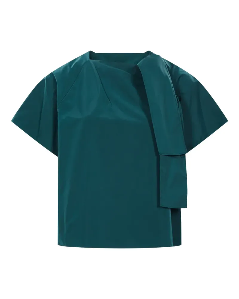 Max Mara Top mit Stehkragen - Grün Grün