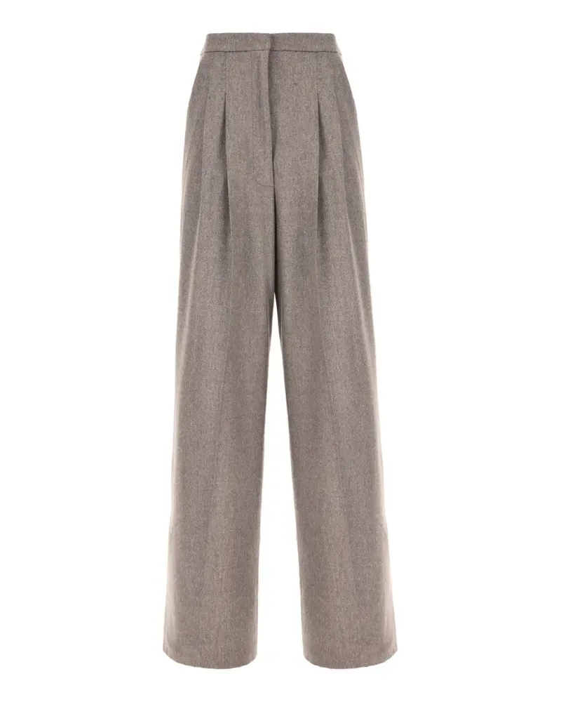 PT TORINO pleated wide-leg trousers - Nude Nude