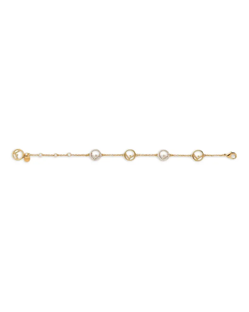 Fendi Armband mit Kristallen - Gold Gold
