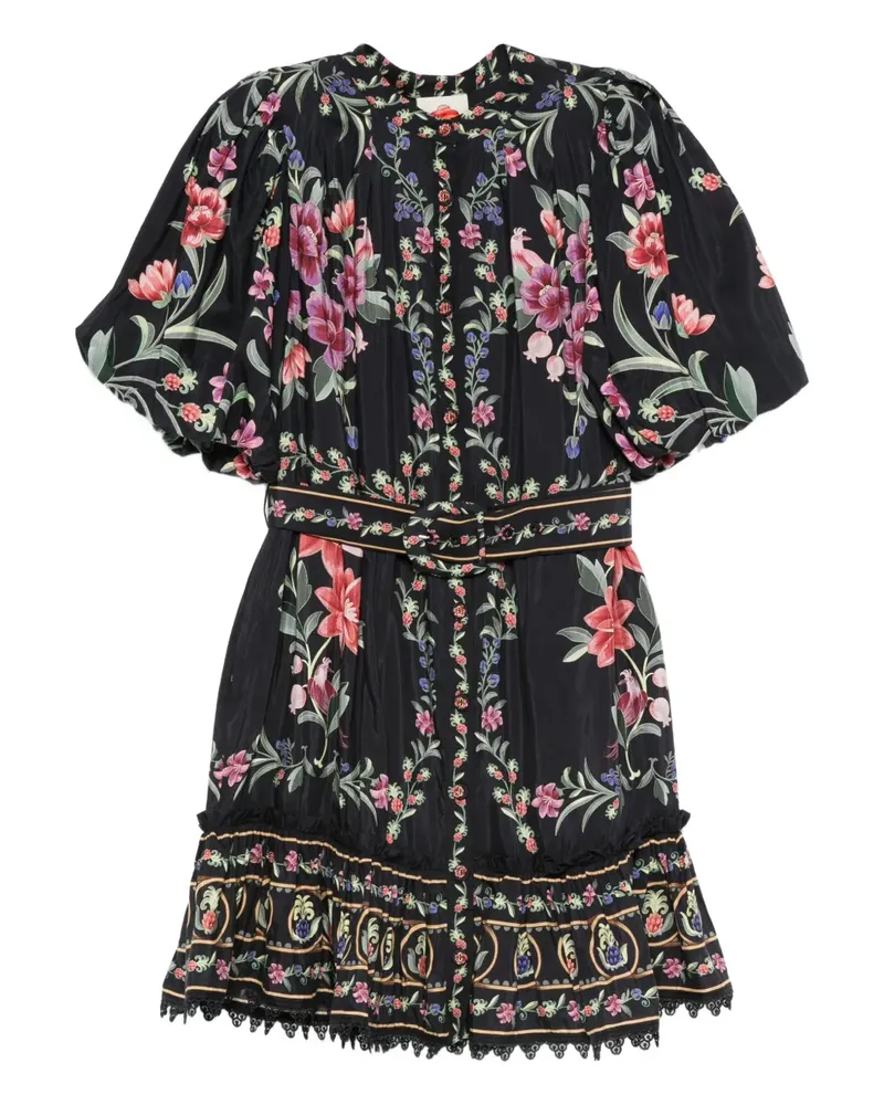 FARM Rio Belle Garden Kleid - Schwarz Schwarz
