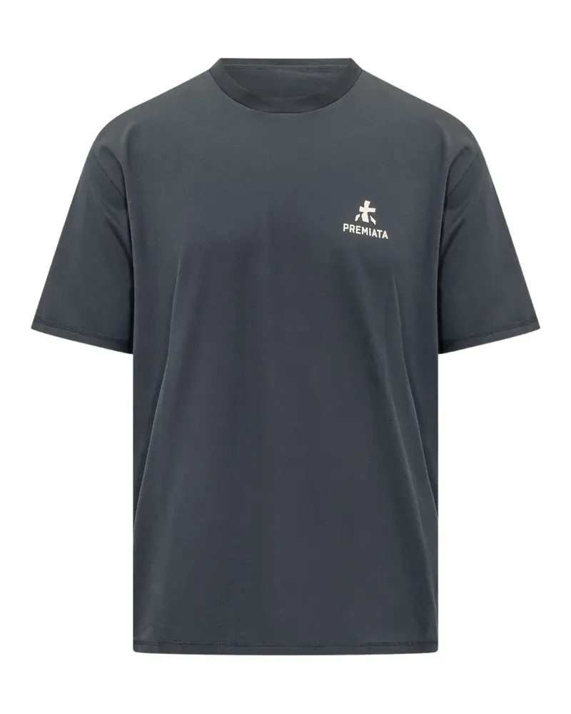 Premiata Kurzärmeliges T-Shirt mit Logo-Print - Blau Blau