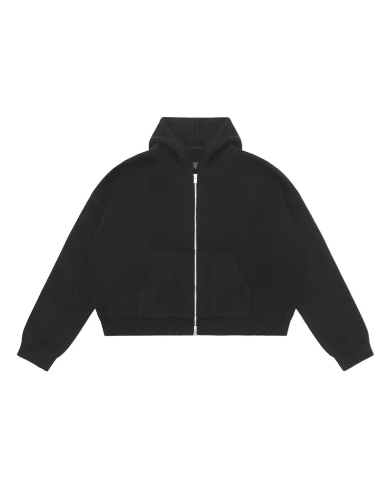 Heliot Emil Hoodie mit Reißverschluss - Schwarz Schwarz