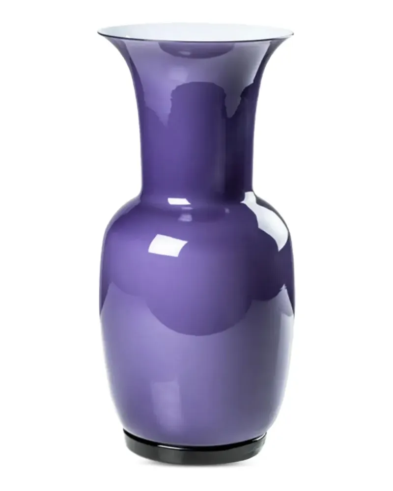 Venini Opalino Schlagkragen-Vase mit poliertem Finish - Violett Violett