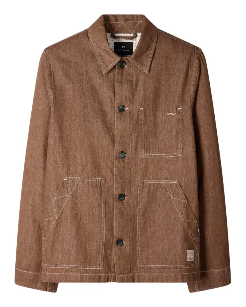 Paul Smith buttoned denim jacket - Braun Braun
