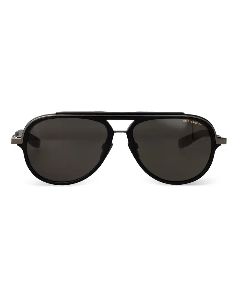 DITA pilot-frame double-bridge sunglasses - Schwarz Schwarz