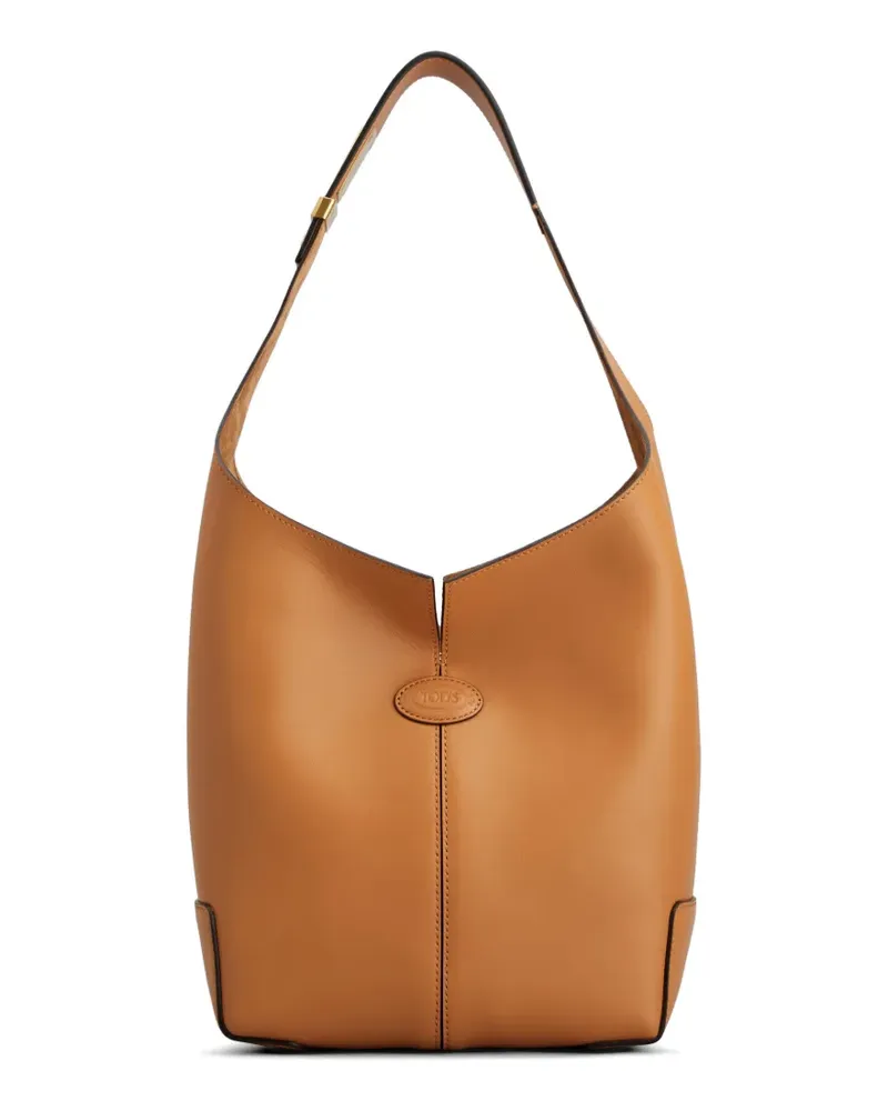 TOD'S Schultertasche mit Logo - Braun Braun