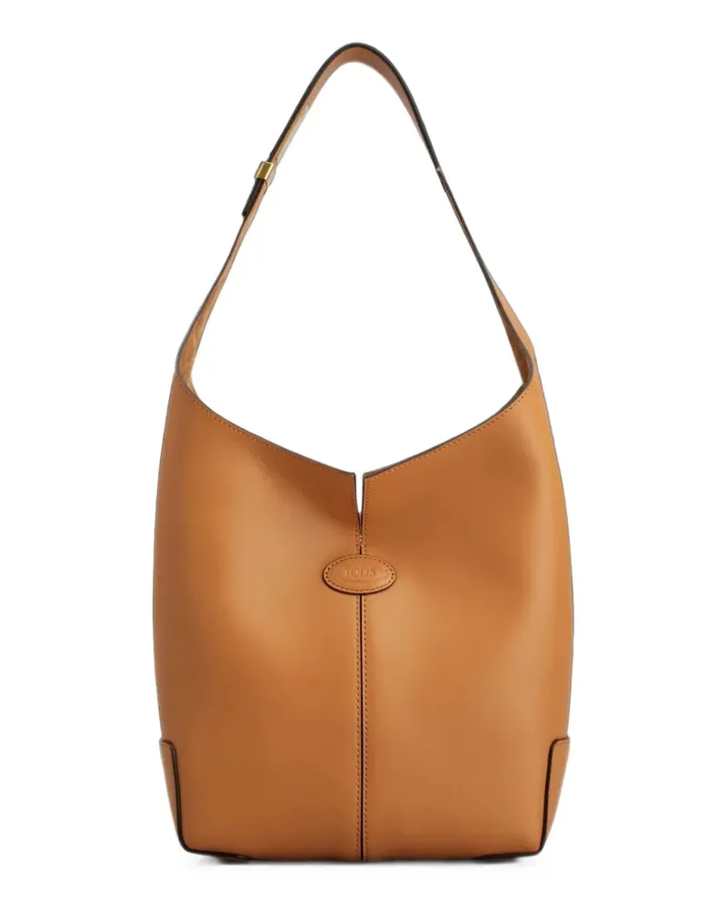 TOD'S Kleine Folio Schultertasche - Braun Braun
