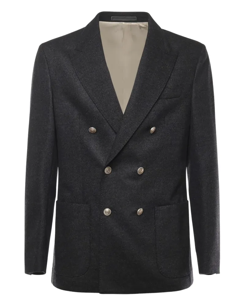 Eleventy double-breasted jacket - Grau Grau