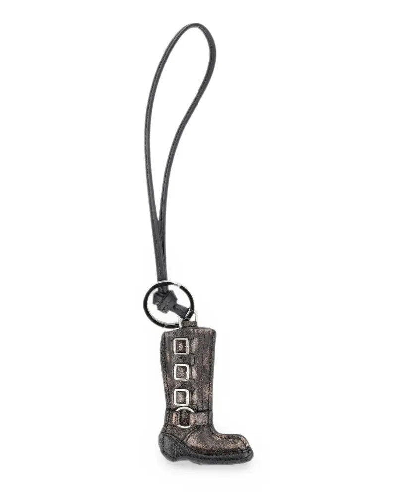 Miu Miu buckle-detail boot keychain - Braun Braun