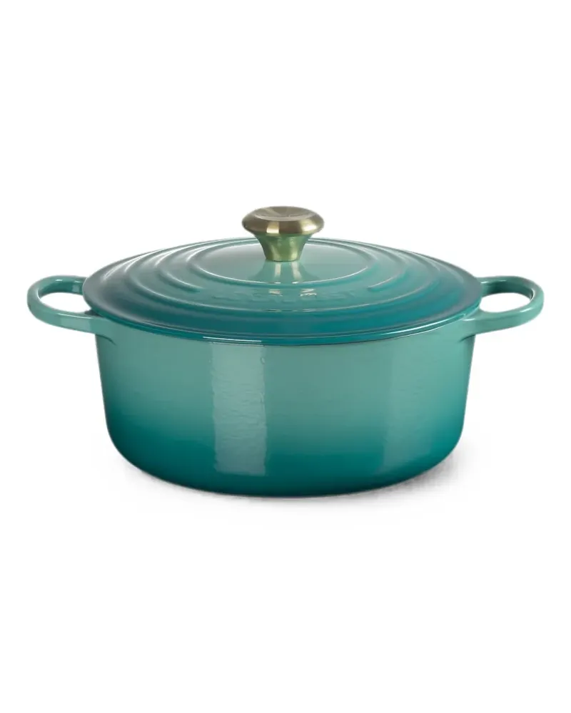 Le Creuset Emaillierte Kasserolle-Schale aus Gusseisen - Blau Blau