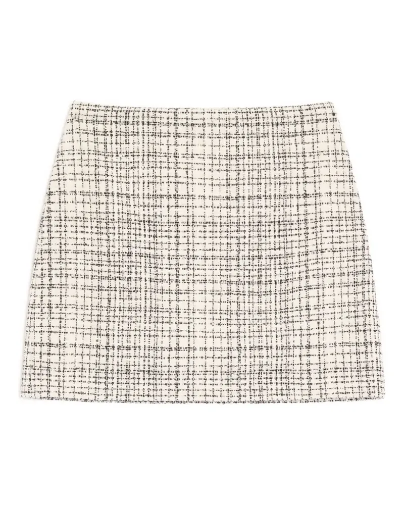 Valentino Garavani square tweed miniskirt - Nude Nude