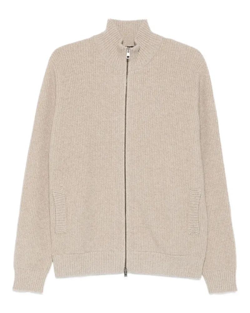 Roberto Collina ribbed cardigan - Nude Nude
