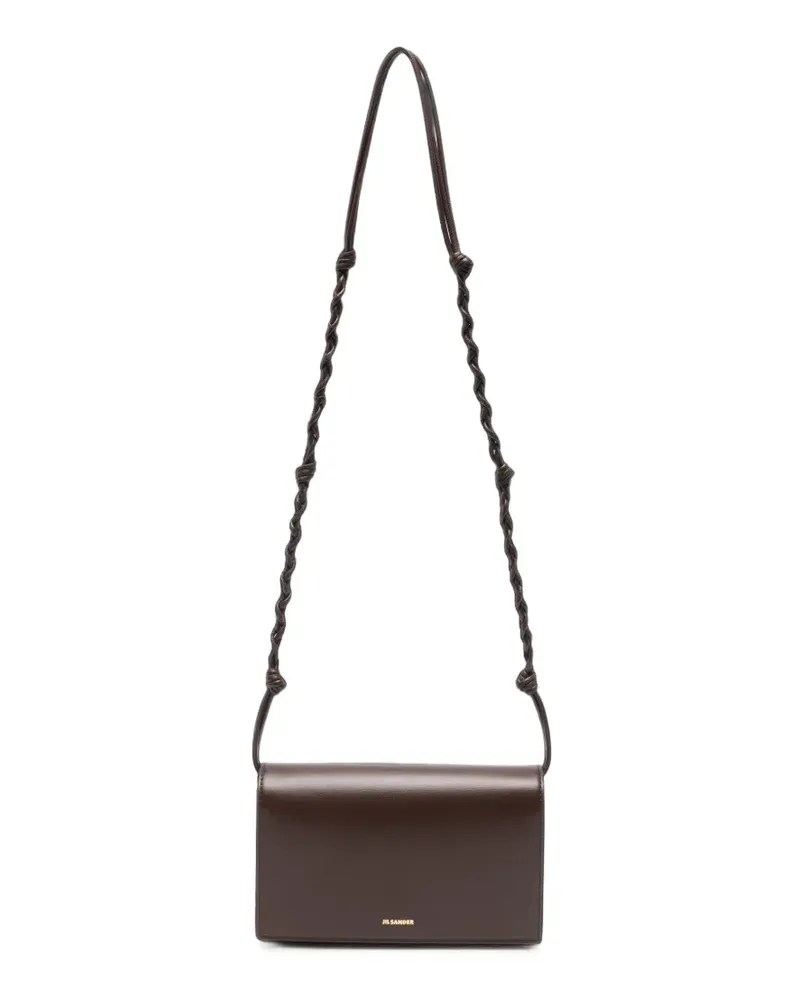 Jil Sander Tangle Schultertasche - Braun Braun