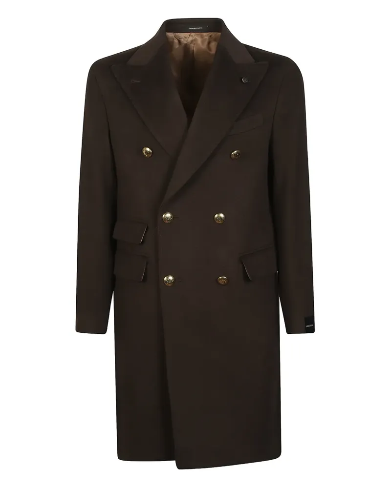 Gabriele Pasini double-breasted button coat - Braun Braun