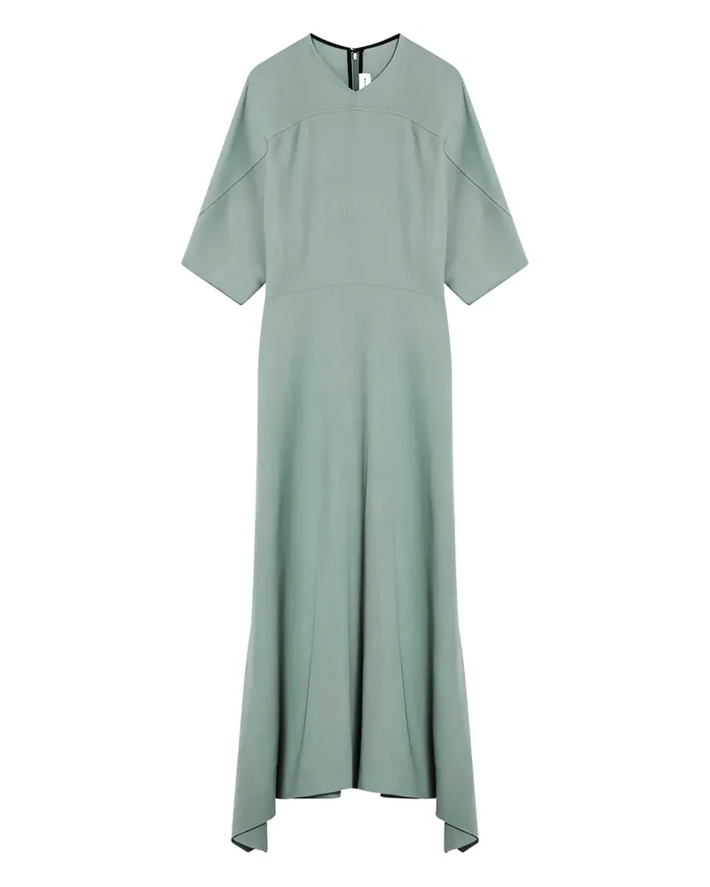 Victoria Beckham Midikleid mit asymmetrischem Saum - Grün Grün