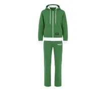 Jogginganzug mit Logo-Patch - Grün