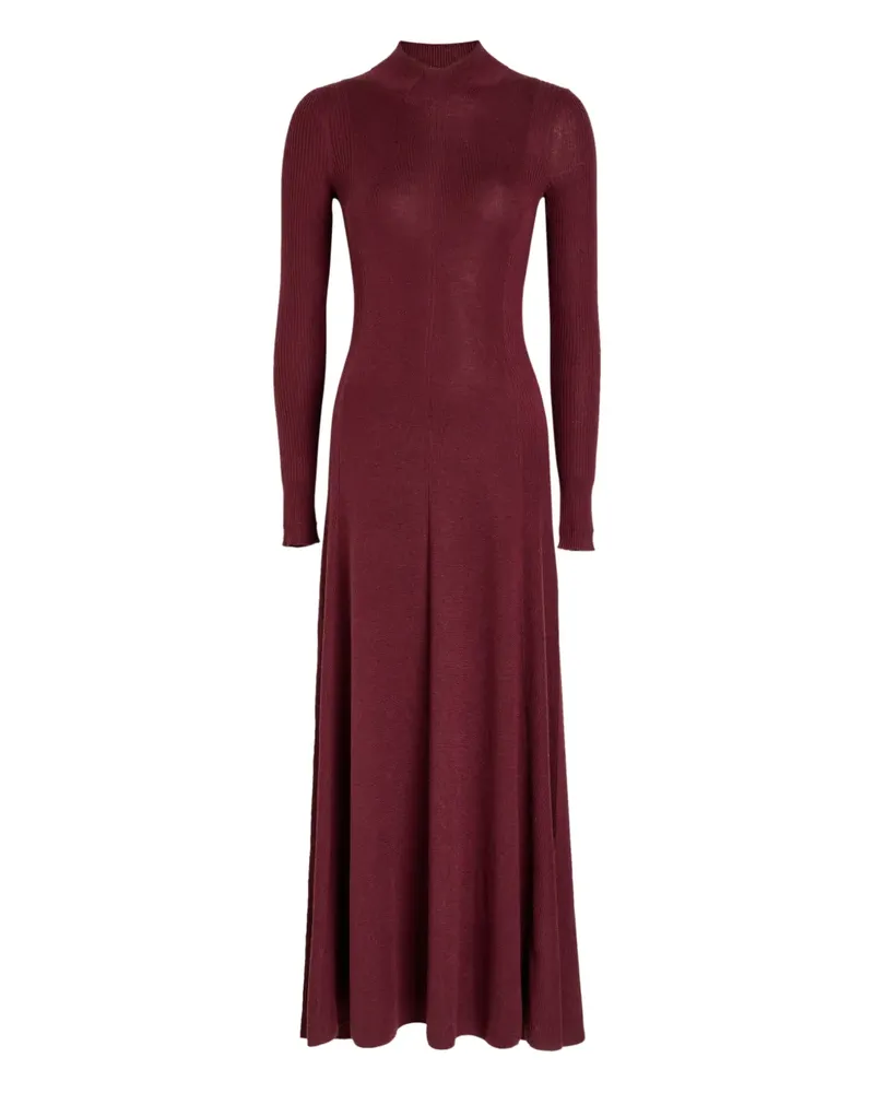 Maria Mcmanus long-sleeve ribbed maxi dress - Rot Rot
