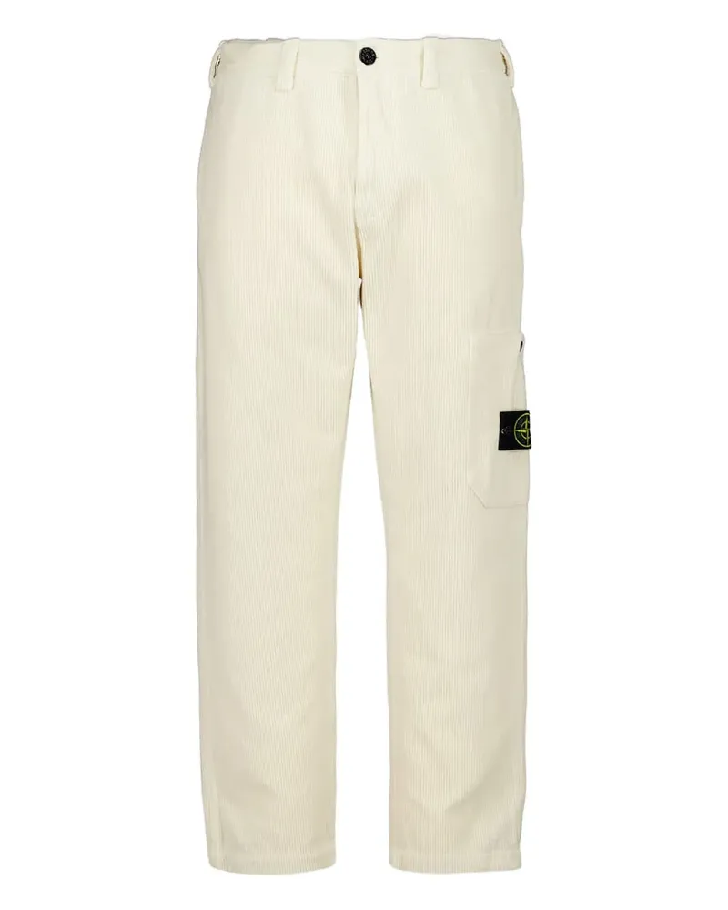 Stone Island Hose mit Kompass-Patch - Nude Nude