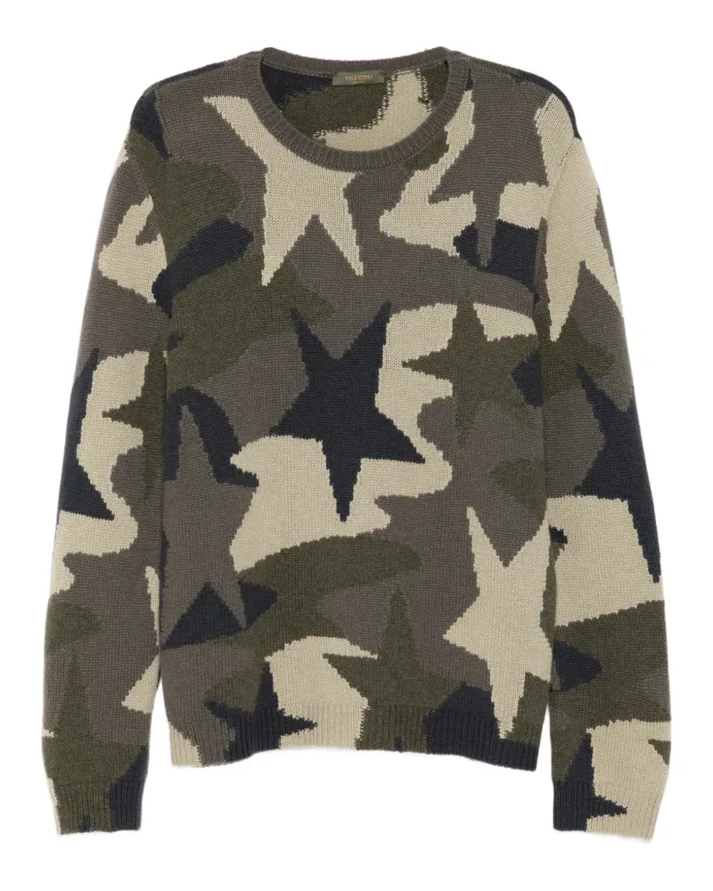 Valentino Garavani Pullover mit Camouflagemuster - Grün Grün