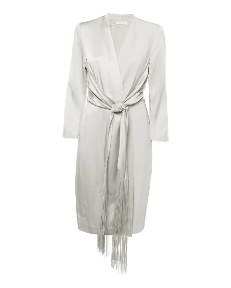 Max Mara long-sleeves midi dress - Grau Grau