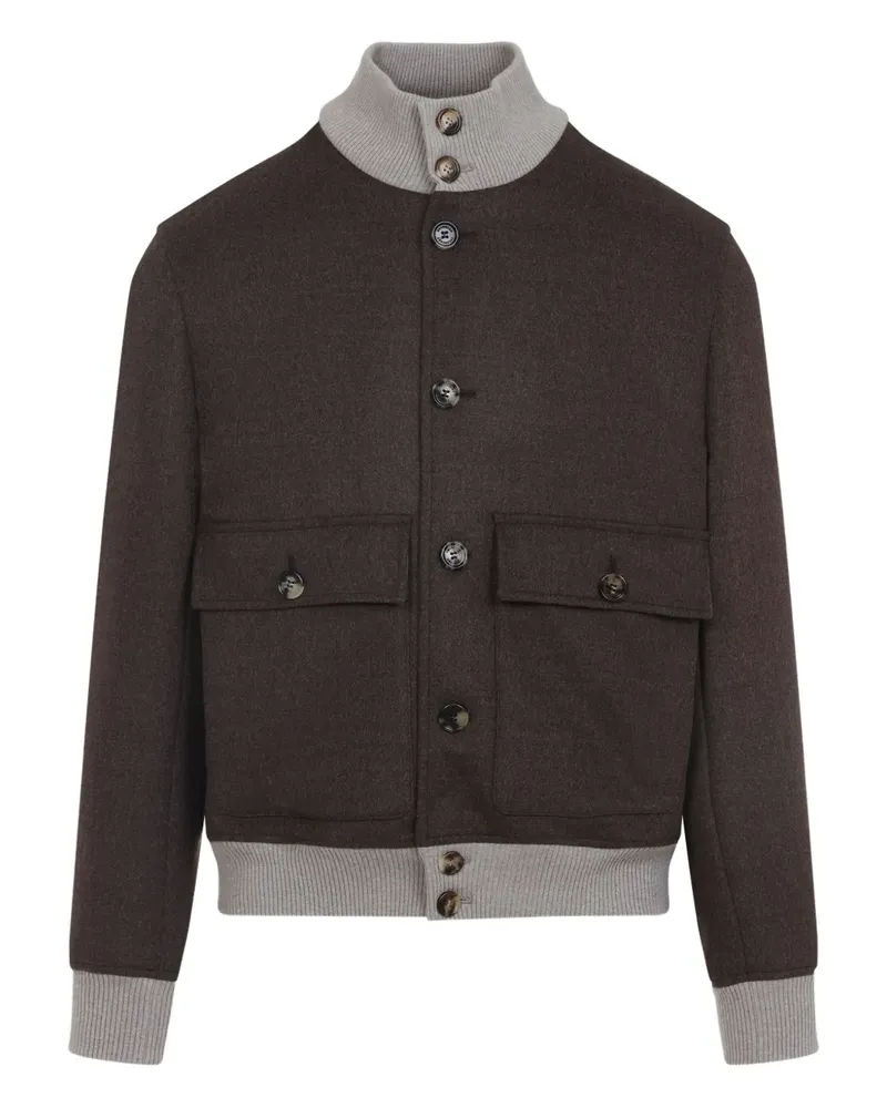 Brunello Cucinelli wool bomber jacket - Braun Braun