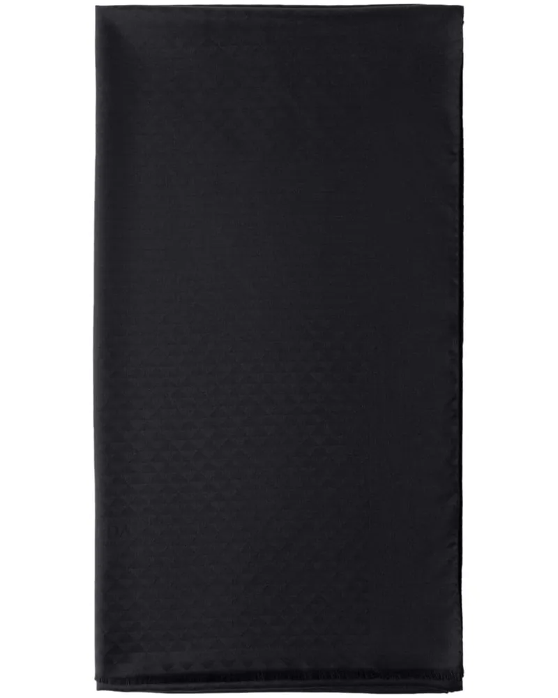 Prada Schal mit geometrischem Print - Schwarz Schwarz
