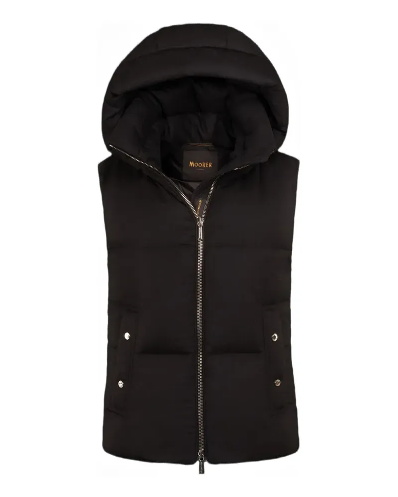 MOORER FUENTE-BA1 detachable-hood cashmere gilet - Braun Braun