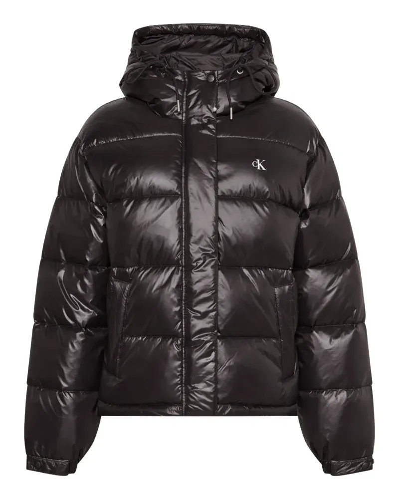 Calvin Klein hooded puffer jacket - Schwarz Schwarz