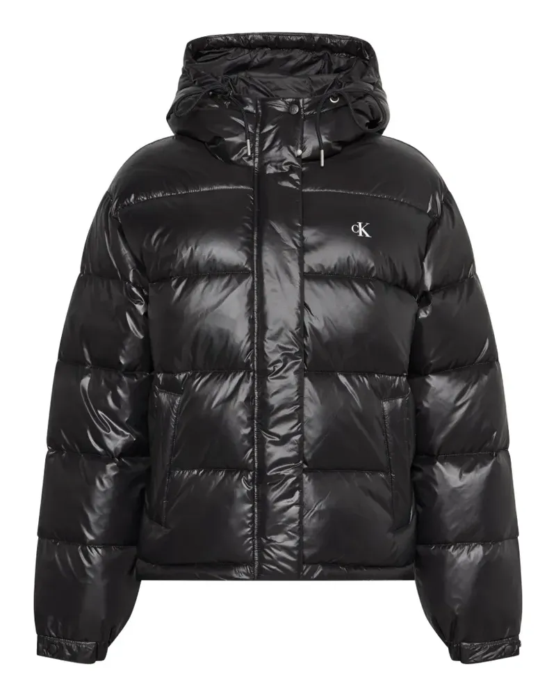 Calvin Klein hooded puffer jacket - Schwarz Schwarz