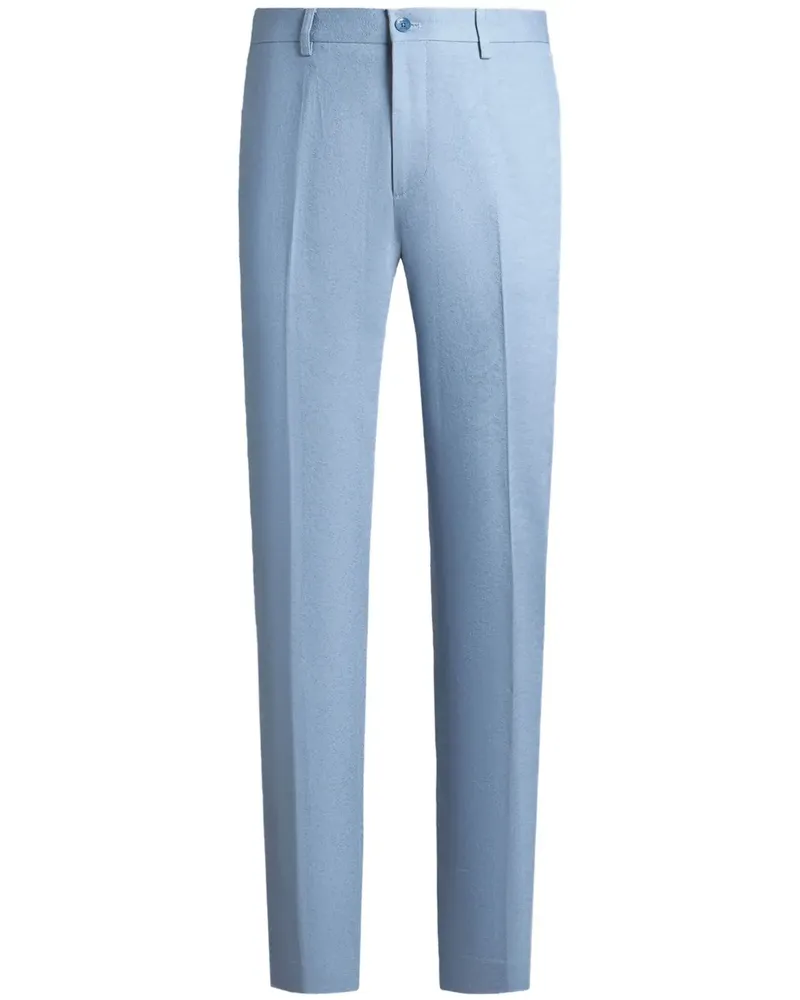Etro Hose mit Bügelfalten - Blau Blau