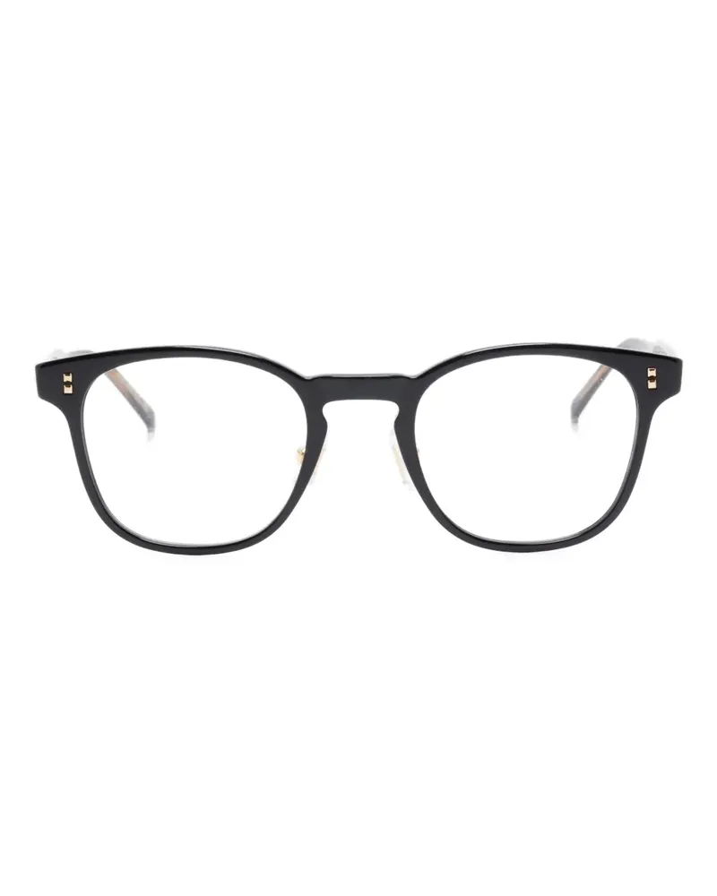 Dunhill Brille mit rundem Gestell - Schwarz Schwarz