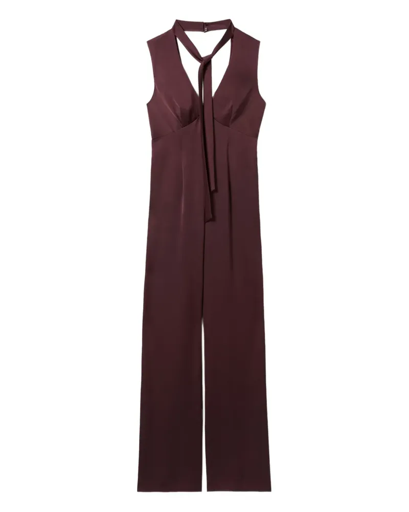 Claudie Pierlot Jumpsuit mit Schleifenkragen - Rot Rot
