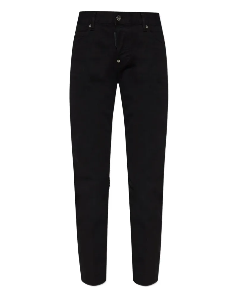 Dsquared2 Klassische Cropped-Jeans - Schwarz Schwarz