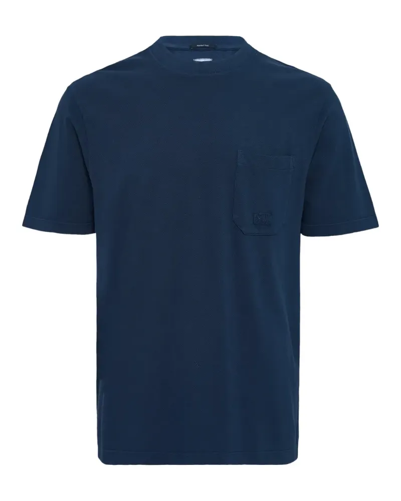 C.P. Company 24/1 T-Shirt mit Pigmentfärbung - Blau Blau