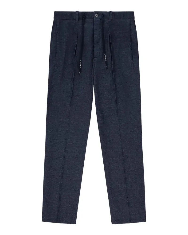CIRCOLO 1901 Gerade Hose mit Kordelzug - Blau Blau