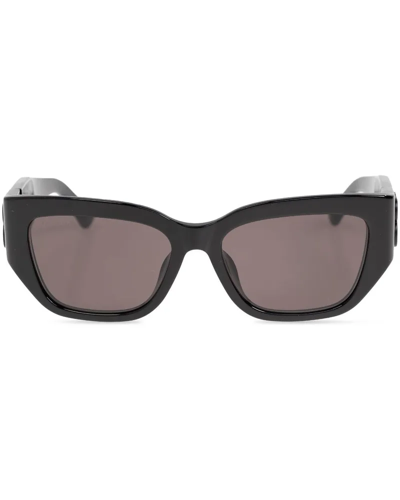 Balenciaga Sonnenbrille mit BB-Logo - Schwarz Schwarz