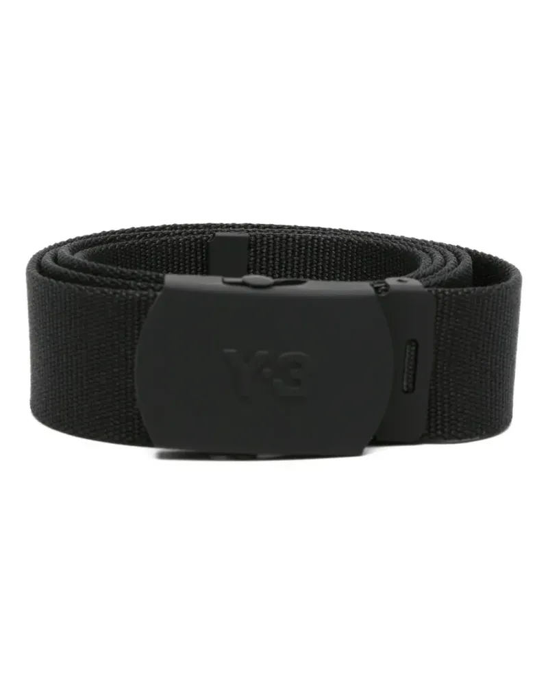 Y-3 Gürtel mit Logo-Prägung - Schwarz Schwarz