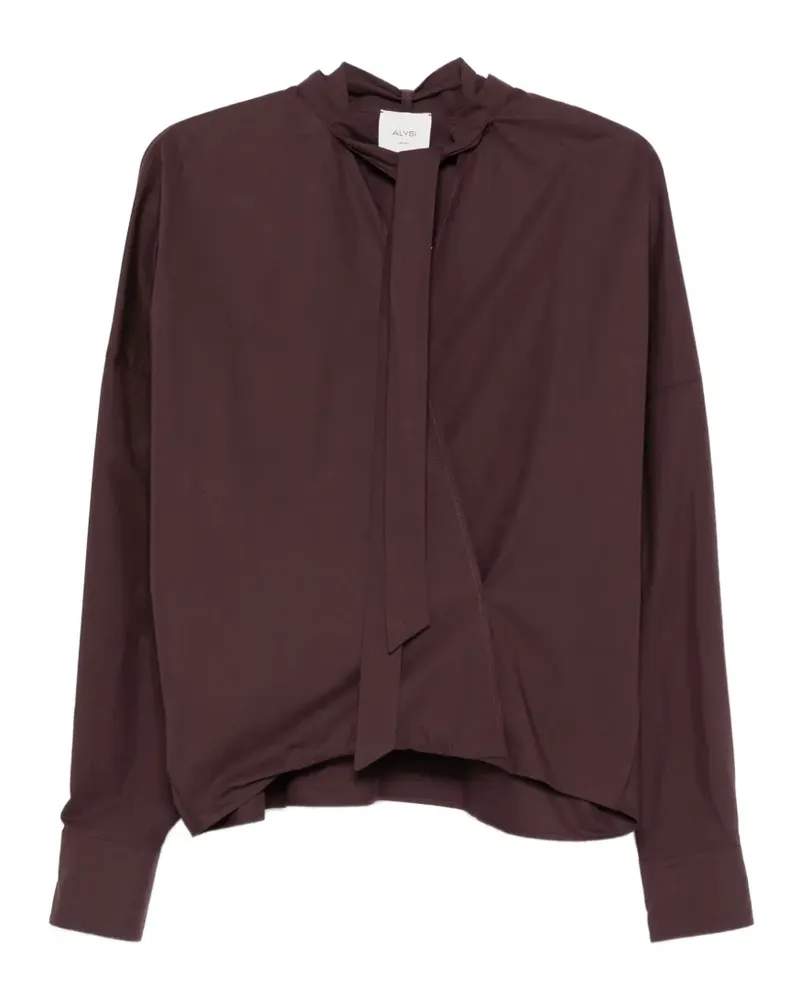 ALYSI Bluse in Wickeloptik - Violett Violett