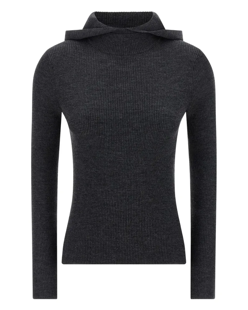 P.A.R.O.S.H. P.A.R.O H. Gerippter Hoodie - Grau Grau