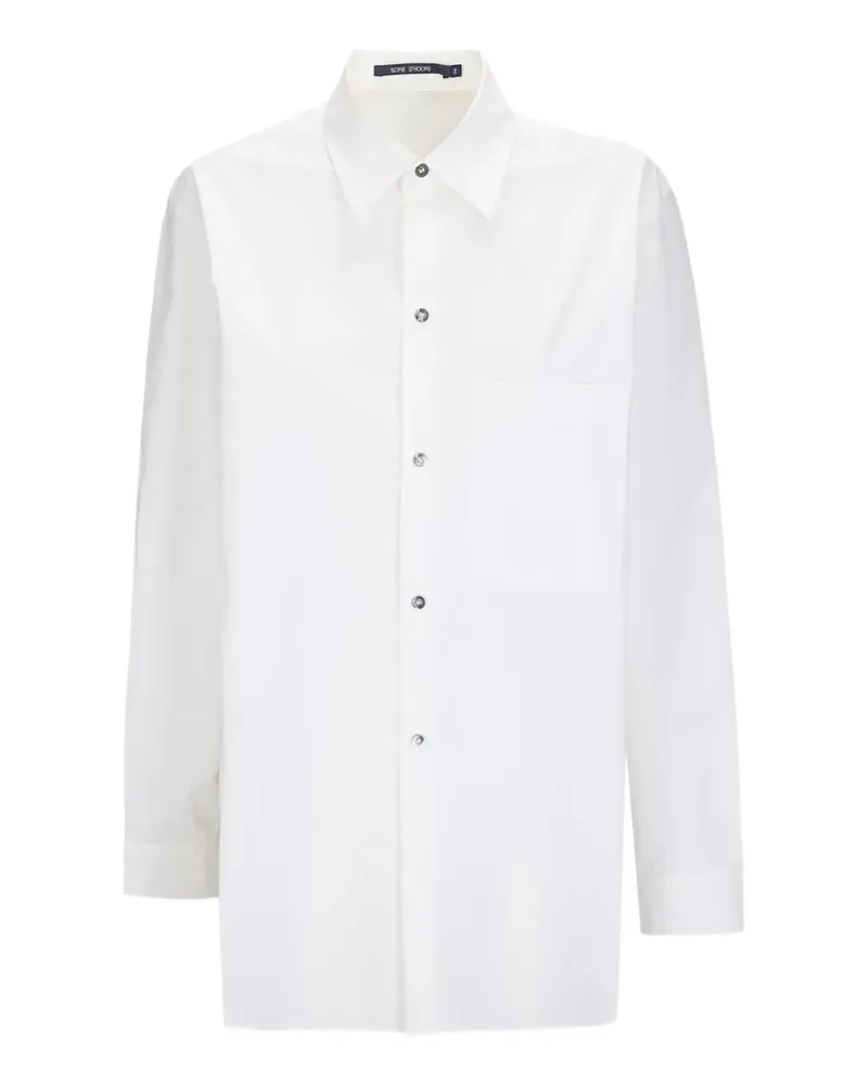 Sofie D'Hoore patch-pocket long-sleeve shirt - Weiß Weiß