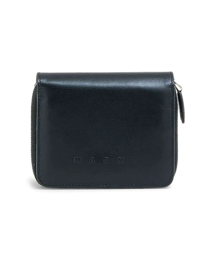 Marni Portemonnaie mit Logo-Prägung - Schwarz Schwarz