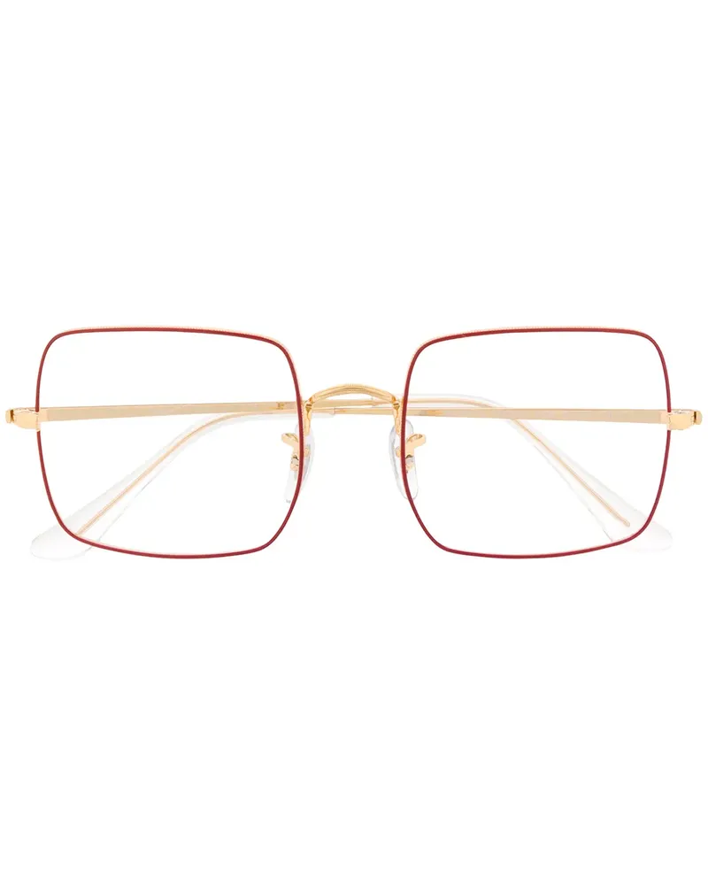 Ray Ban Eckige Sonnenbrille - Gold Gold