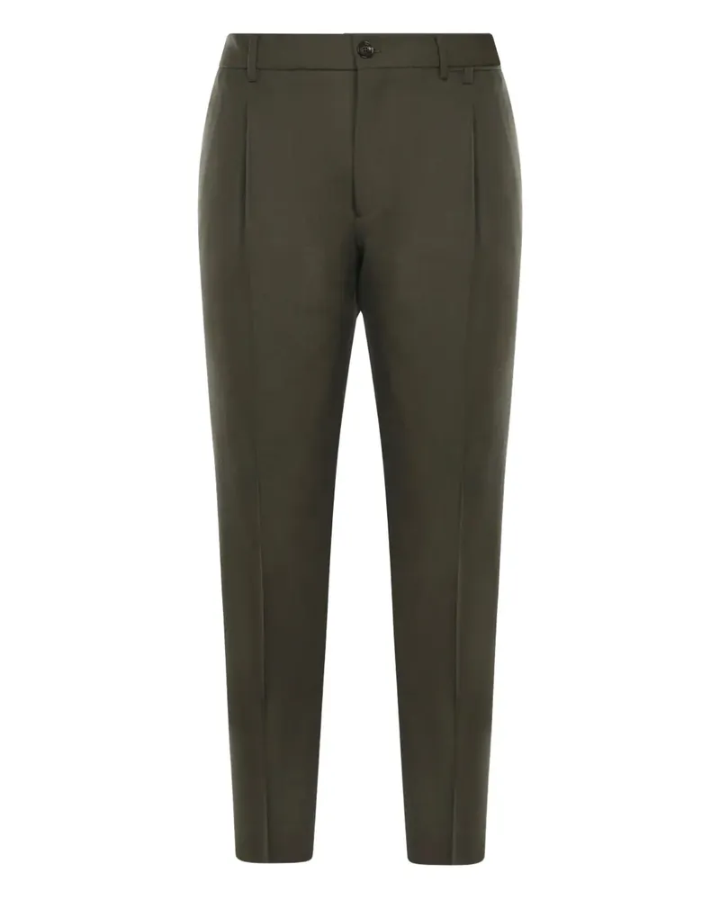 Be Able pleats-detail belt-loops trousers - Grün Grün