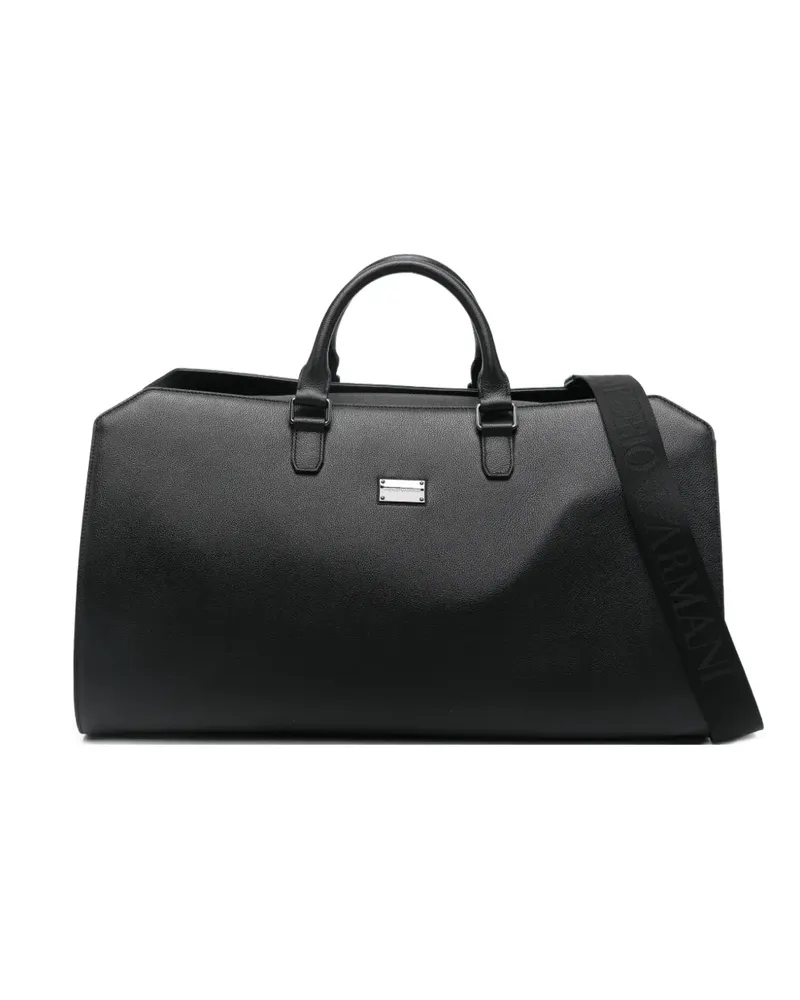 Emporio Armani Reisetasche mit Henkeln - Schwarz Schwarz