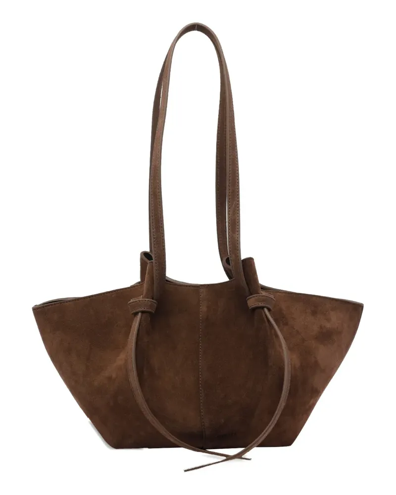 YUZEFI Mochi suede shoulder bag - Braun Braun