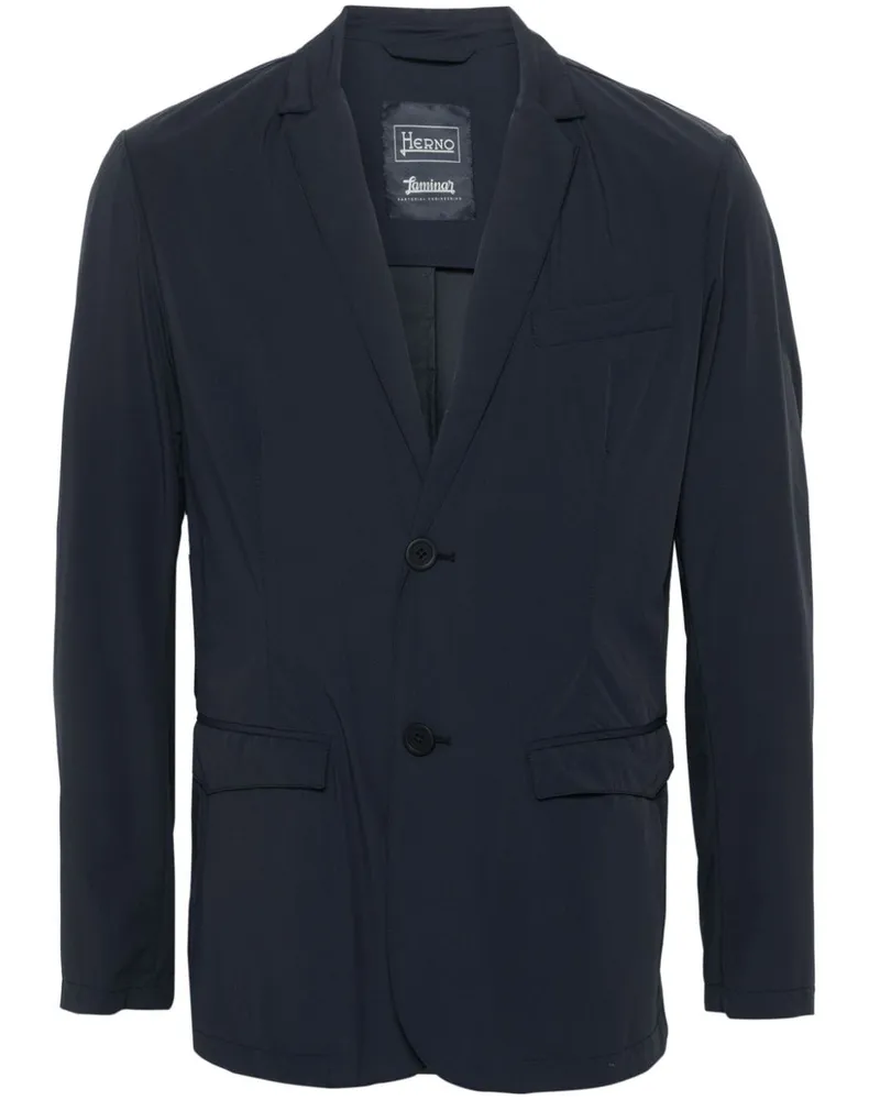 Herno Light Matt Kreppsakko - Blau Blau