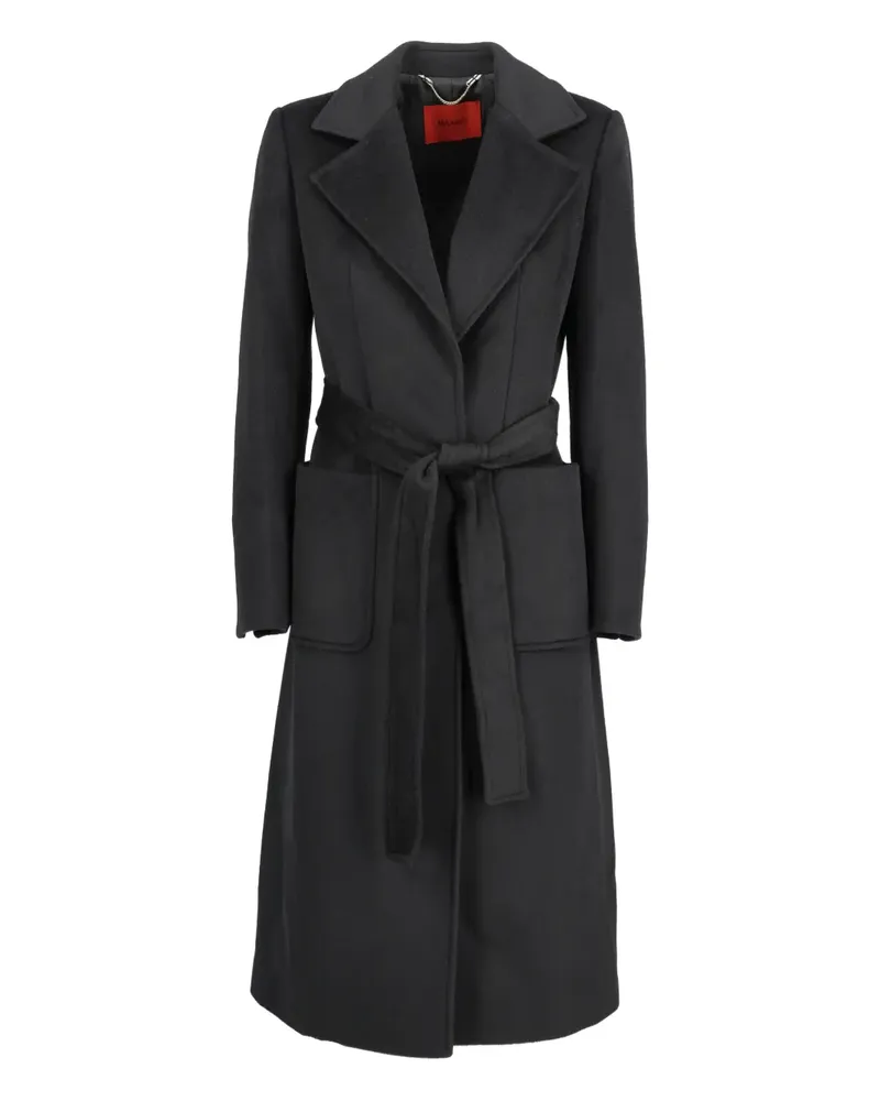 MAX&MOI double-breasted belted wool coat - Schwarz Schwarz