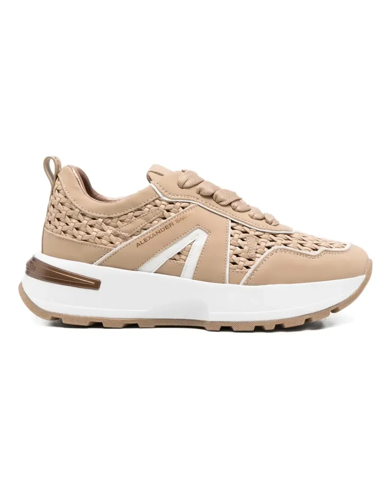 Alexander Smith Liverpool lace-up sneakers - Nude Nude