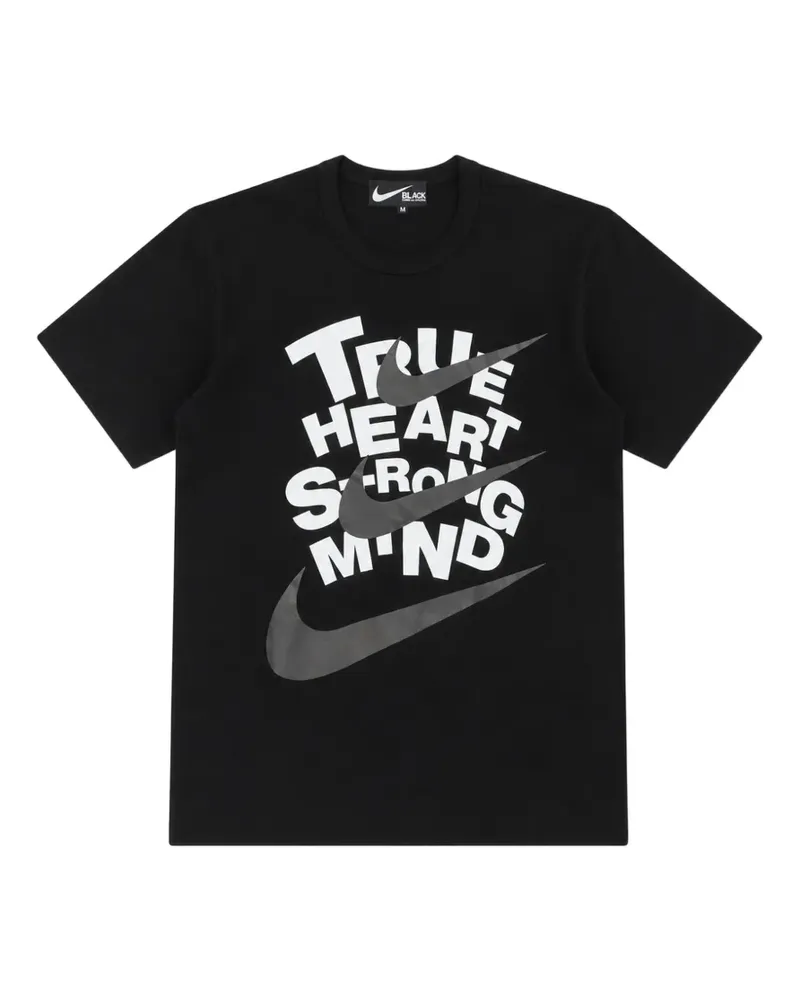 Comme des Garçons x Nike T-Shirt mit grafischem Print - Schwarz Schwarz