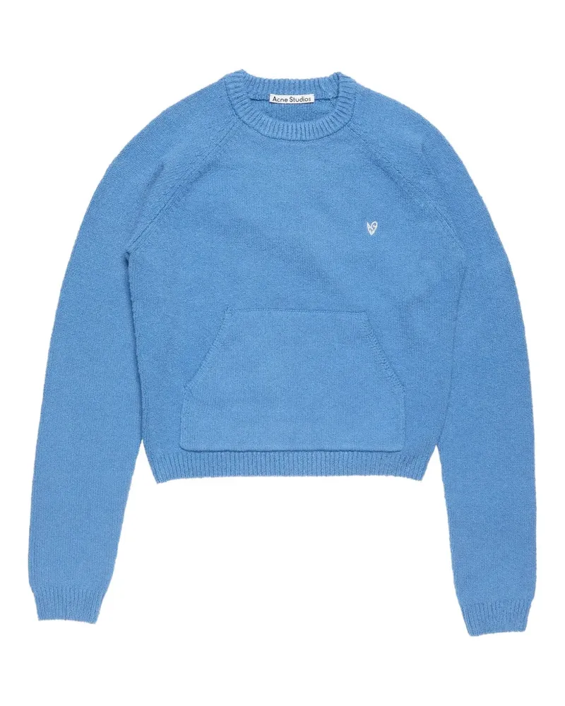 Acne Studios Cropped-Pullover mit Taschendetail - Blau Blau